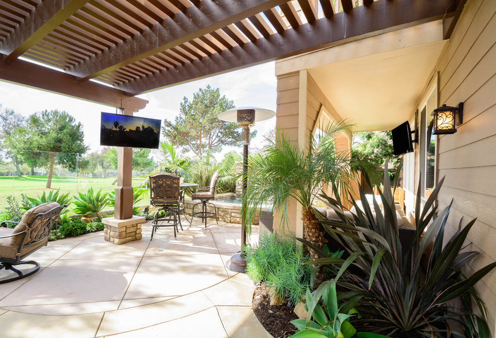 Golf Course Backyard Traditional Patio Orange County by Vertex AV