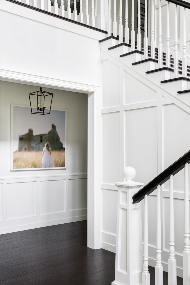 Hallway - transitional hallway idea in Vancouver