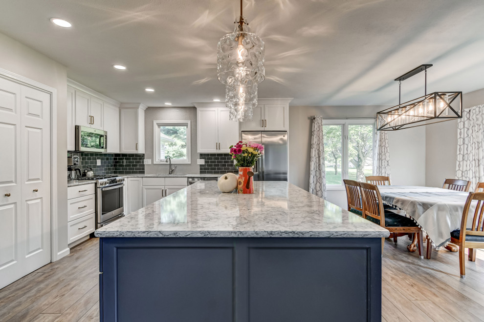 Transitional kitchen photo in Chicago