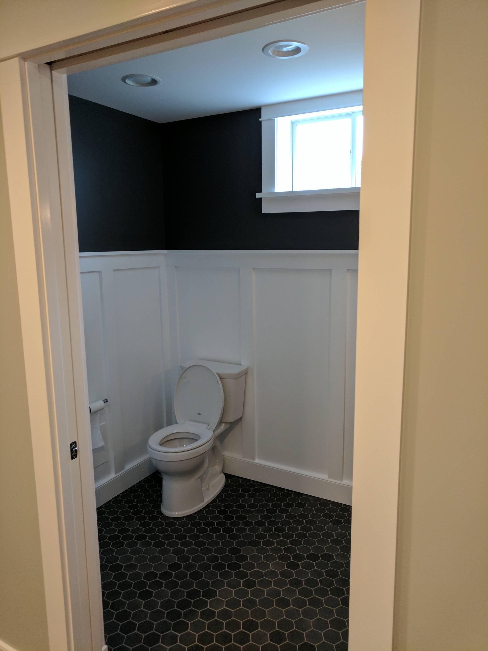 Powder Room in Finished Basement, Harrisburg, PA