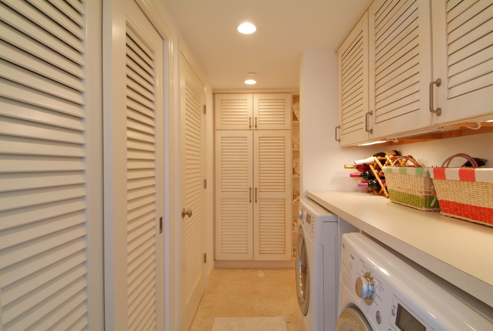 Inspiration for a beach style laundry room in Tampa.