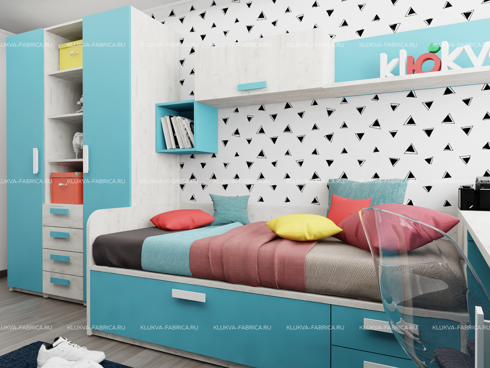 Как в пространстве 9м2 поселить двух  мальчишек -школьников