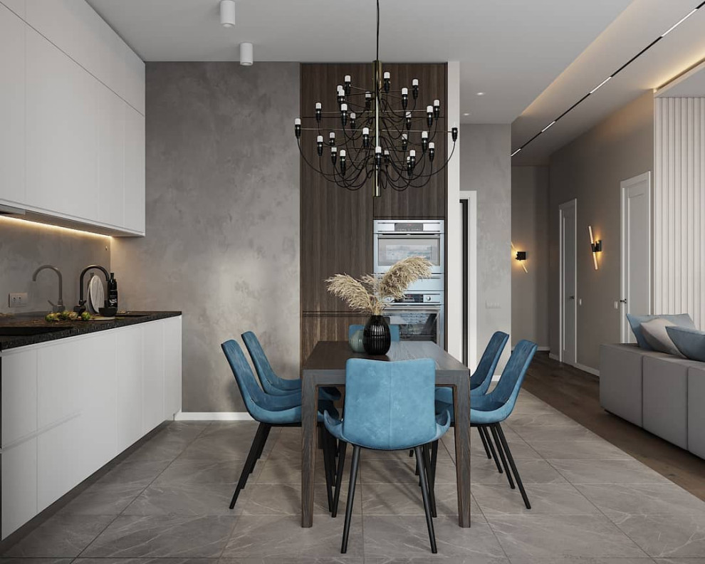 Проект кухни - гостиной 31м2