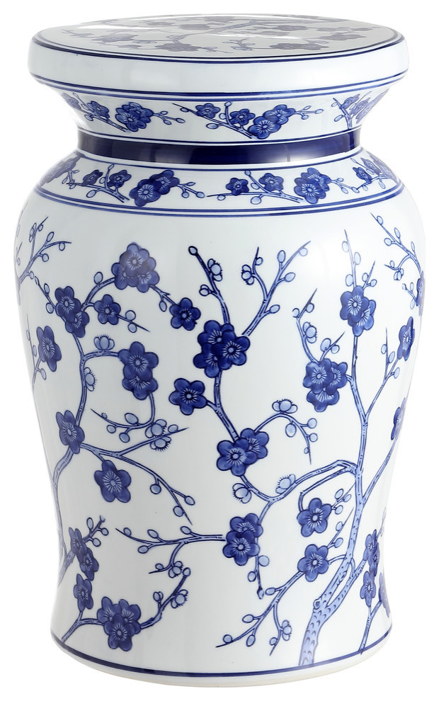 Cherry Blossom 17 7 Ceramic Garden Stool White And Blue Asian Accent Stools By Jonathan Y Designs Inc - Powder Blue Ceramic Garden Stool Cherry Blossom 17 7 Ceramic Garden Stool White And Blue Asian Accent Stools By Jonathan Y Designs Inc - Powder Blue Ceramic Garden Stool