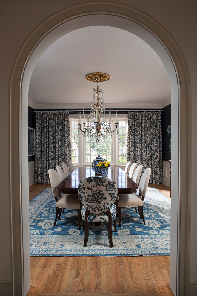 Design ideas for an expansive traditional dining room in San Diego.