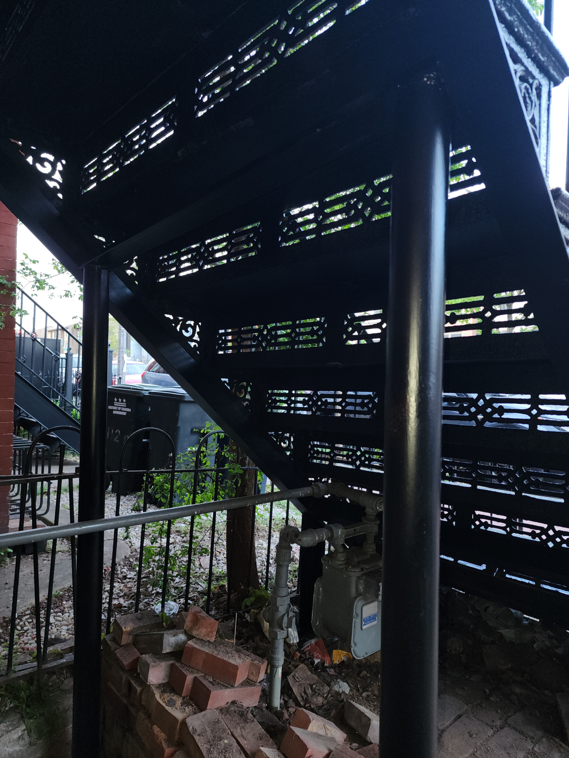 Restoration cast iron staircase