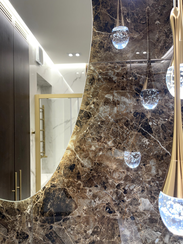 Санузел под мрамор Лабрадор