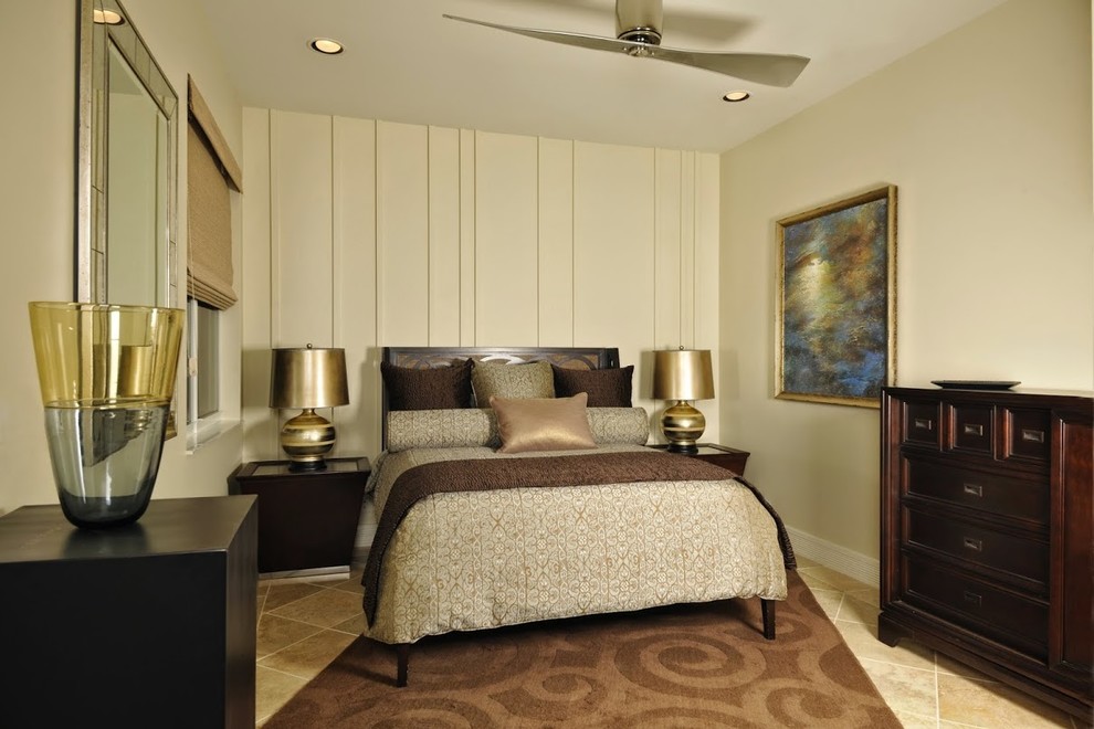 Eclectic bedroom photo in Miami