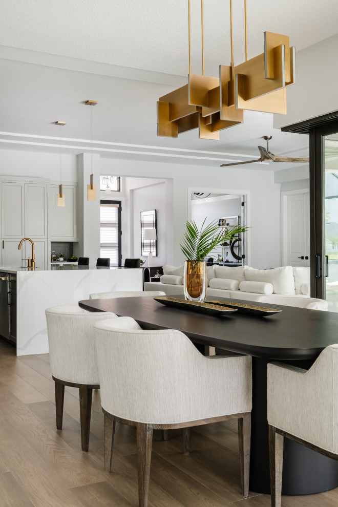 Inspiration for a transitional dining room remodel in Jacksonville