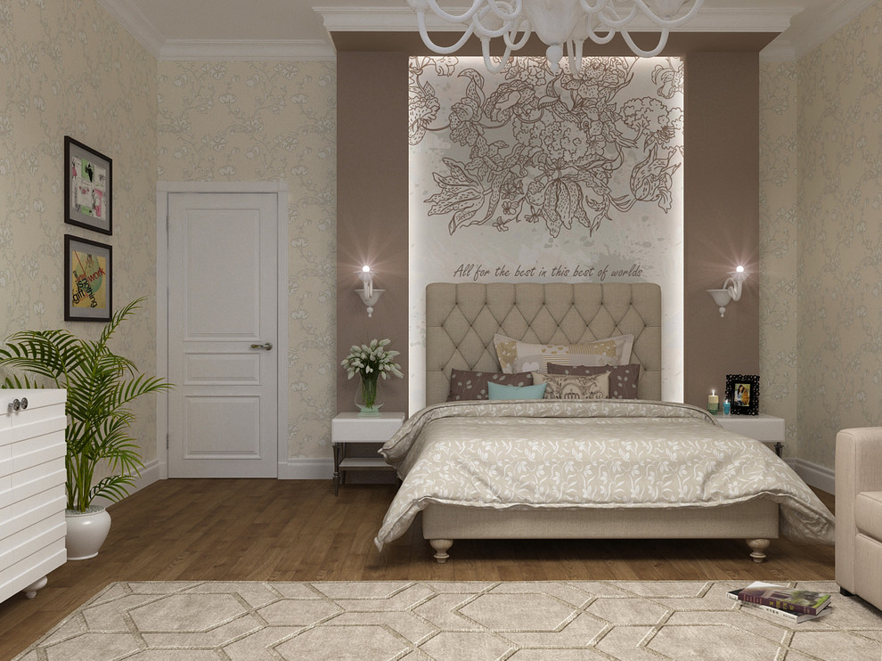 Коттедж в Пестово, интерьер спальни для девушки