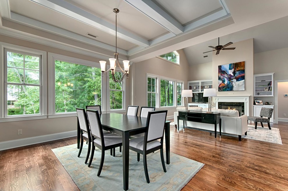 This is an example of a transitional dining room in Other.