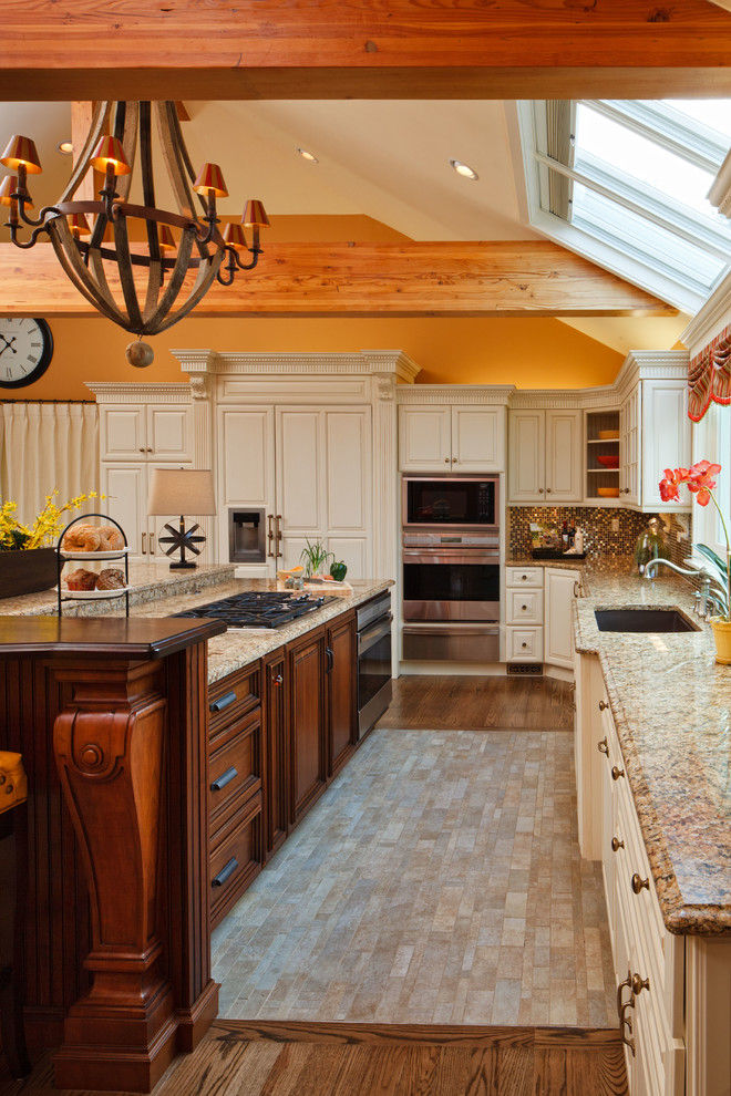 Transitional kitchen photo in Manchester