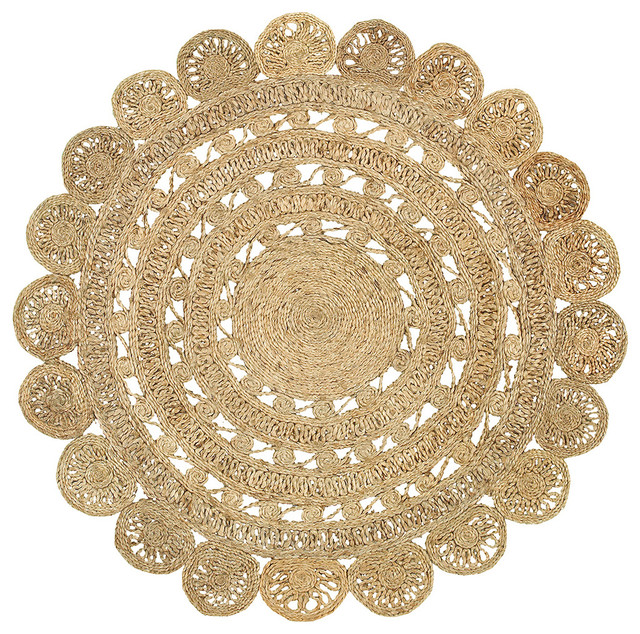 Natural Jute Indoor Round Rug 4