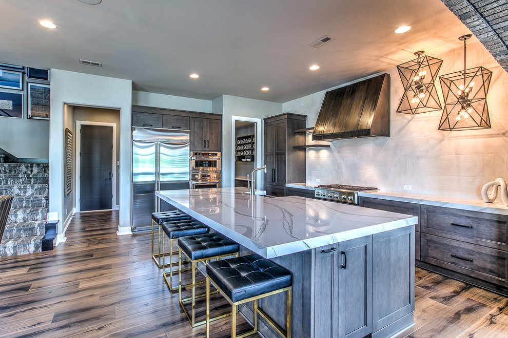 Contemporary kitchen in Omaha.