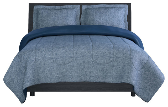 Grid Twin Comforter Set Contemporary Comforters And Comforter