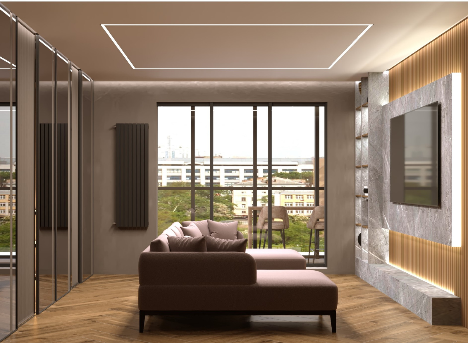 Дизайн проект квартиры в ЖК "Огни Залива"