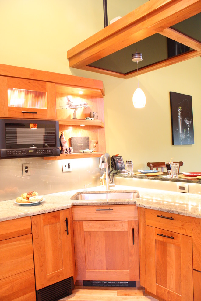 Inspiration for a transitional home design remodel in Boston