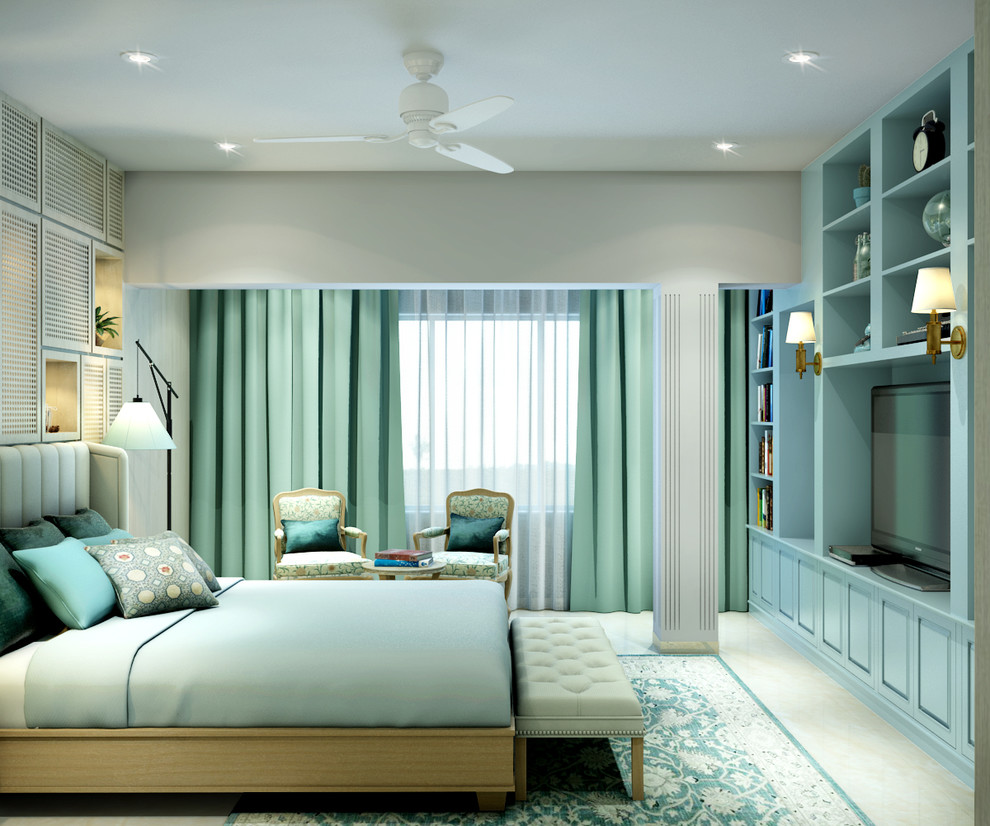 Photo of a transitional bedroom in Mumbai.