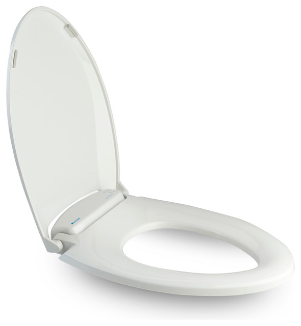 Brondell LumaWarm Heated Seat With Nightlight, Round Contemporary