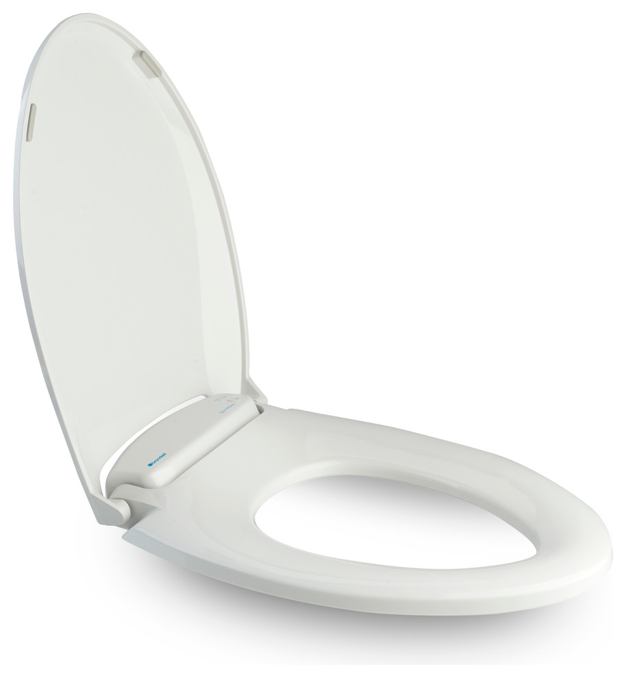 Brondell LumaWarm Heated Seat With Nightlight, Round Contemporary