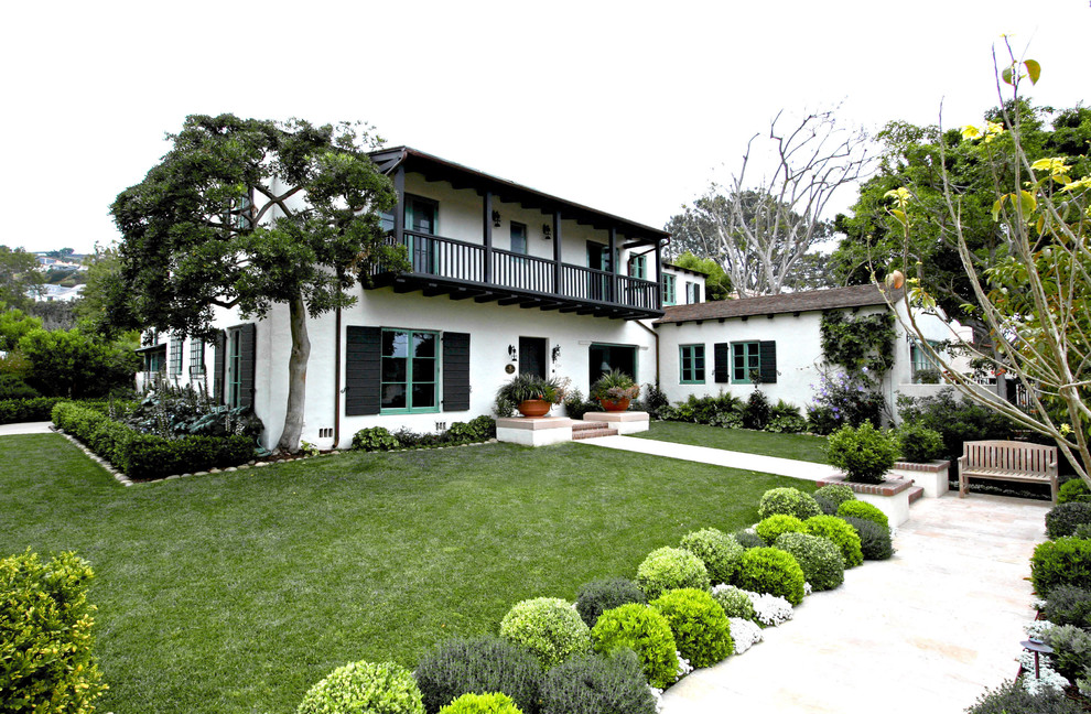 Photo of a traditional two-storey exterior in San Diego.