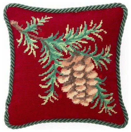 10 X10 Balsam Needle Point Pillow Rustic Decorative Pillows