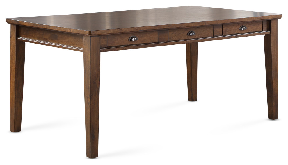 Ora 6 Drawer Dining Table Transitional Dining Tables by