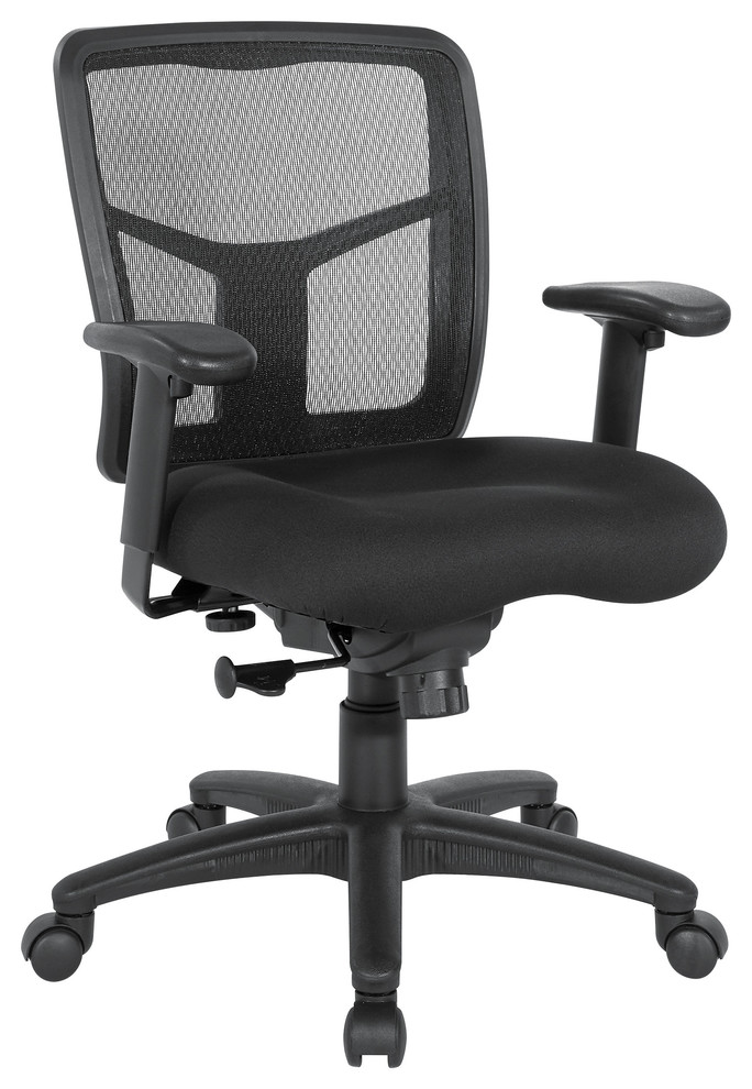 ProGrid Mesh Back Manager's Chair With Adjustable Arms and Ratchet Back Contemporary Office