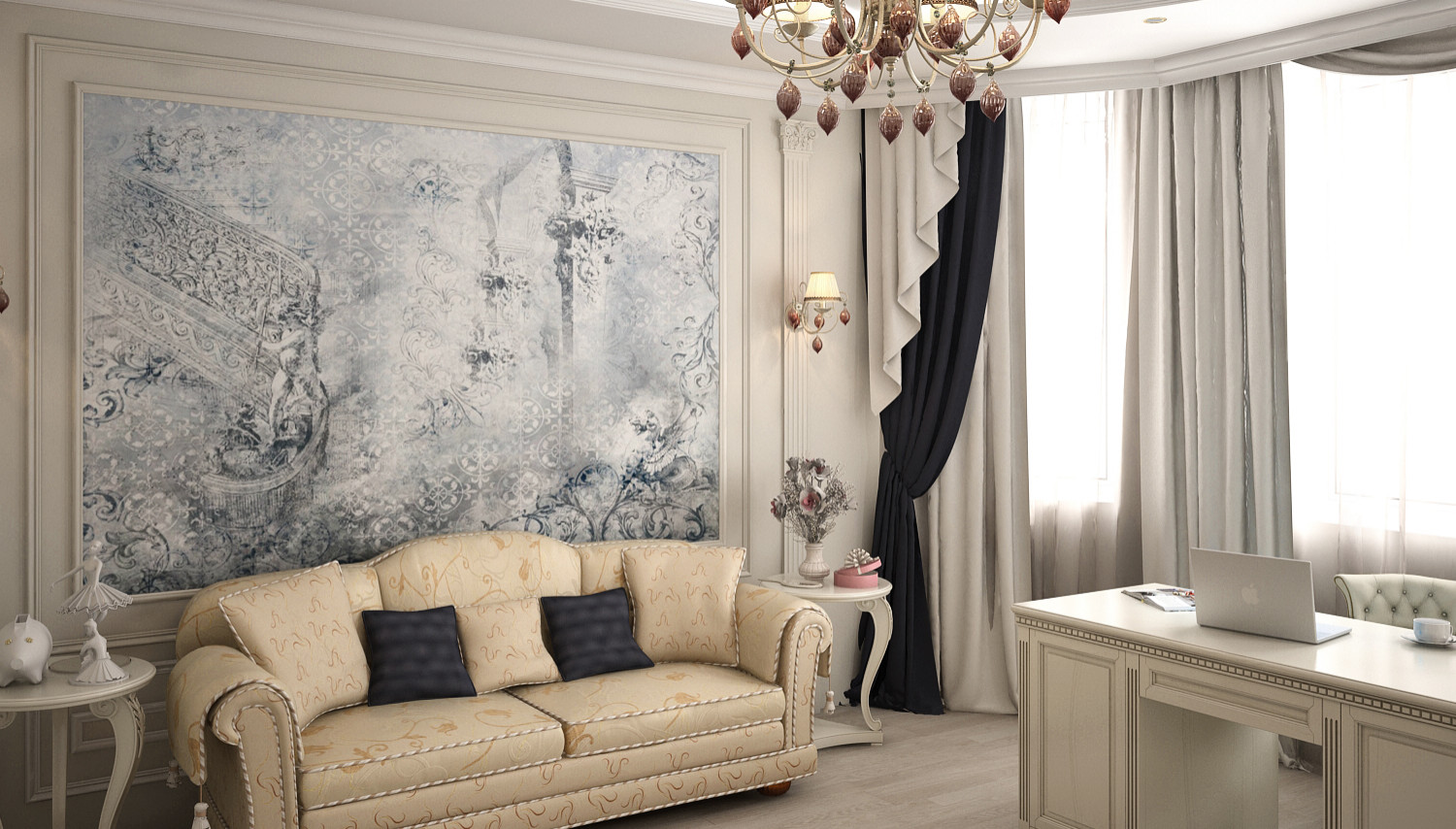 Дом в Ямном. Кабинет.