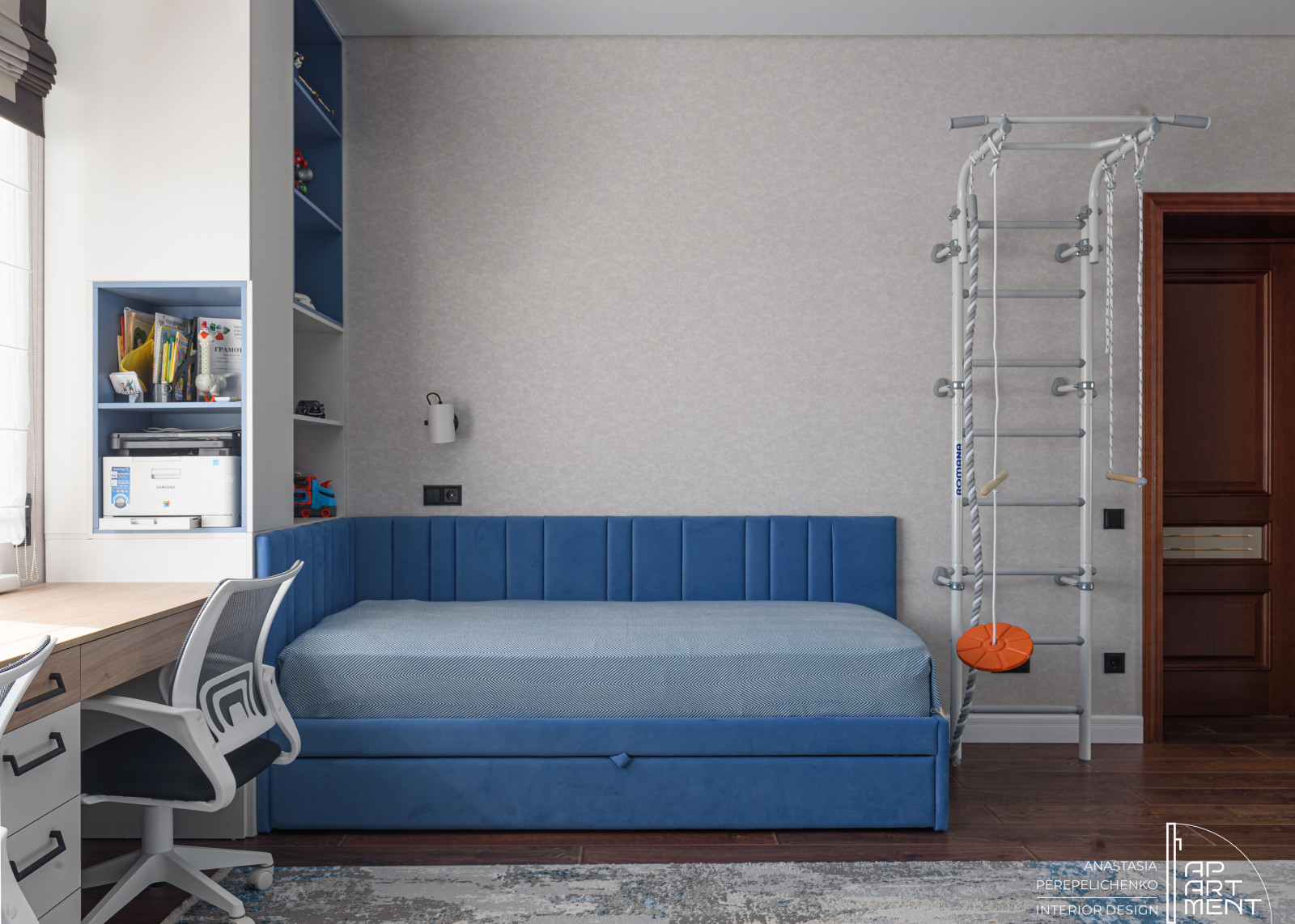 Дизайн детской 24.3 м2 для двух братьев