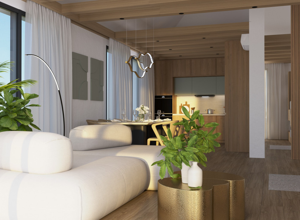 Проект загородного дома в Ленинградской области, стиль джапанди