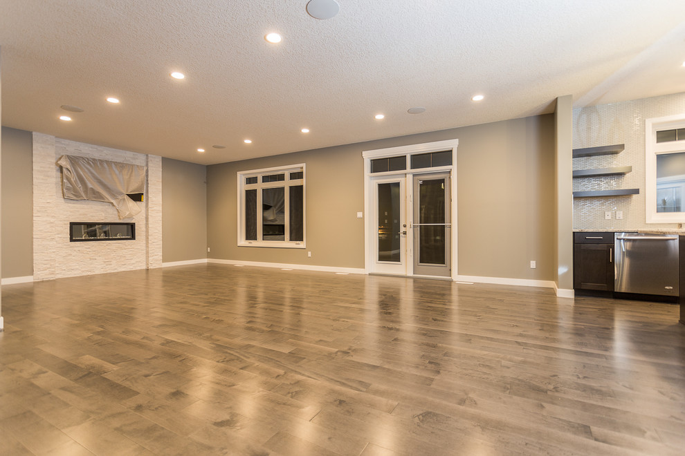 Home design - transitional home design idea in Edmonton