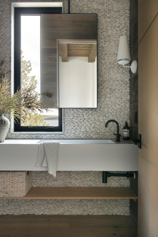 Rustic Modern Lakehome - Rustic - Powder Room - Minneapolis - by Mårka ...