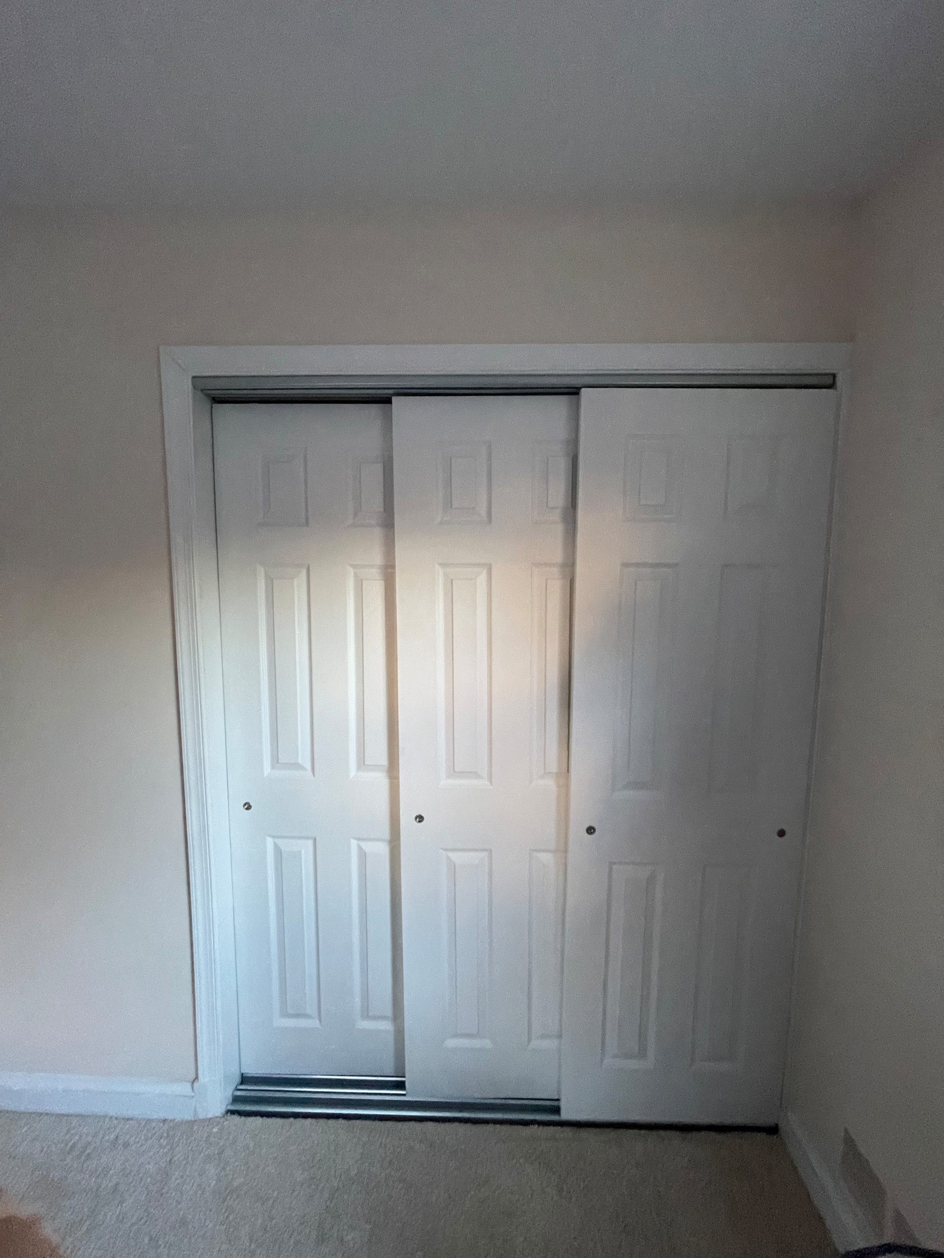 Closets, trim and paint