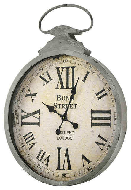 Bond Street West End London Antique Wall Clock Industrial Clocks By American Art Decor Inc Houzz - Wall Clocks London On Bond Street West End London Antique Wall Clock Industrial Clocks By American Art Decor Inc Houzz - Wall Clocks London On