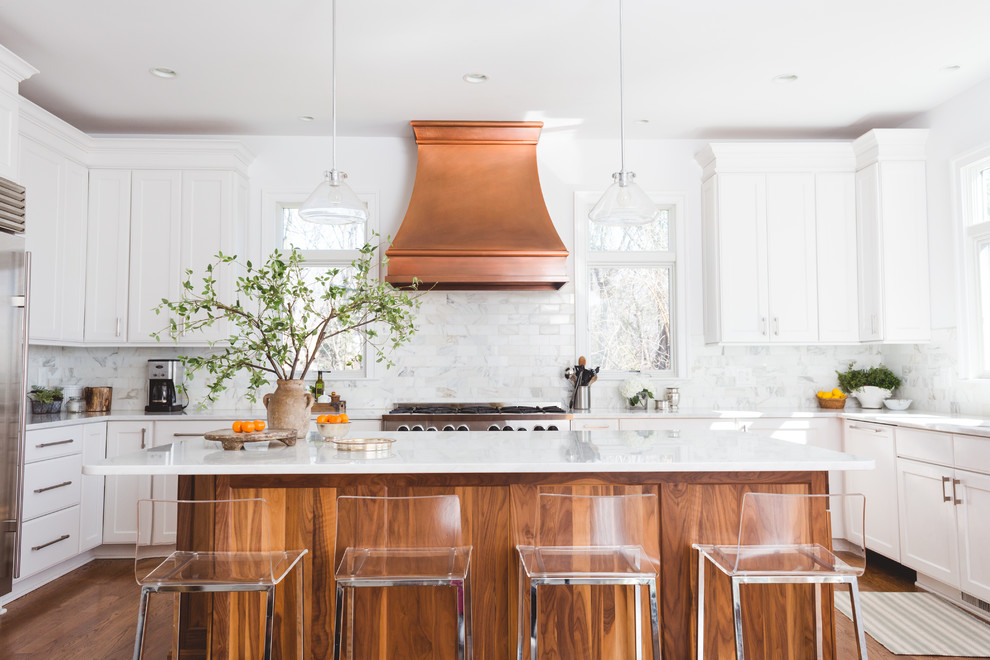 Example of a large transitional kitchen design in DC Metro