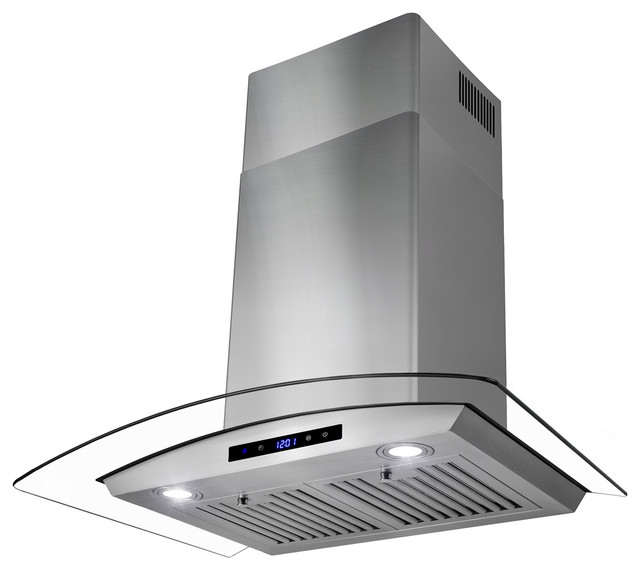 Akdy Euro Stainless Steel Wall Mount Range Hood 30 Duct Pipe