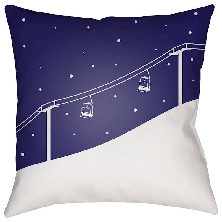 Ski Lift Pillow 18x18x4