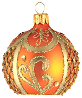 peach christmas ornament