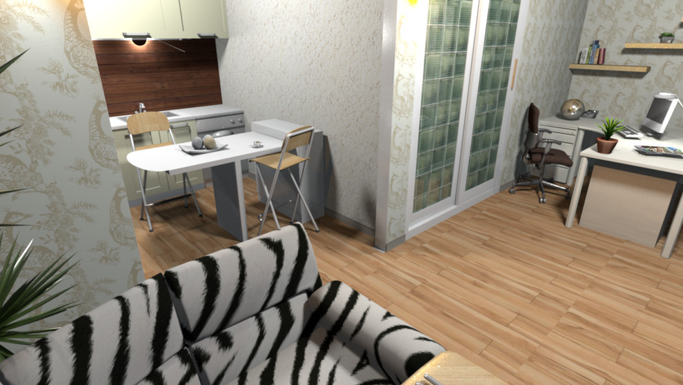 Перепланировка двушки 60м2 в квартиру с большой студией по Фэн-шуй