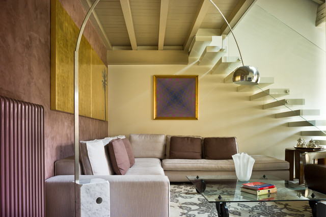Attico contemporary-living-room