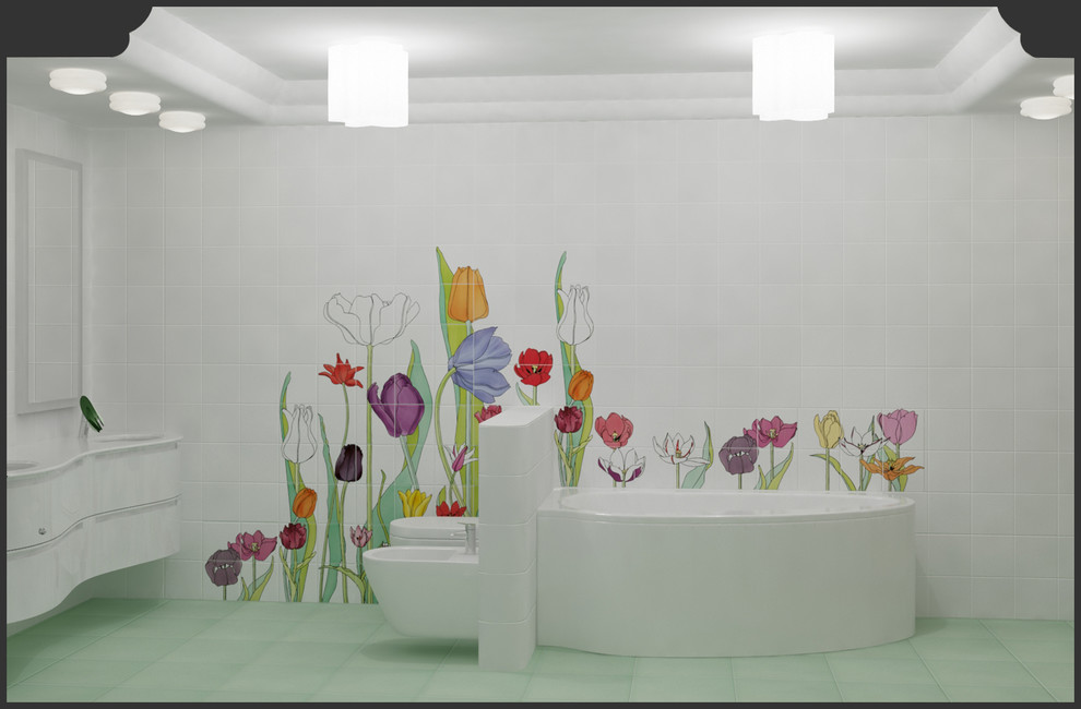 Ванная при спальне (плитка Bardelli)