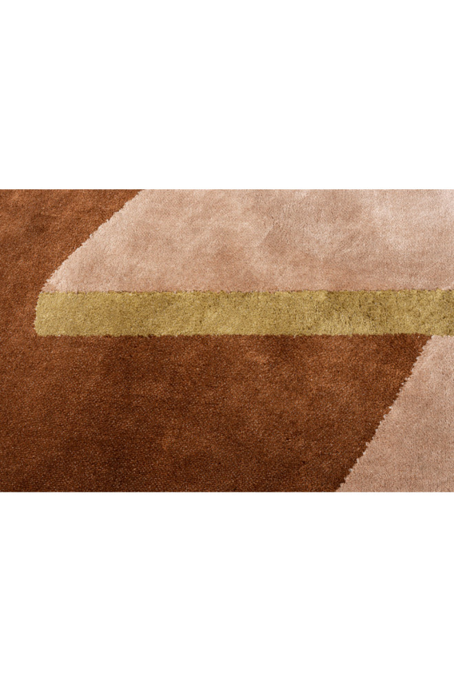 Organic Shaped Woven Rug 5' x 8', Zuiver Phila Contemporary Area