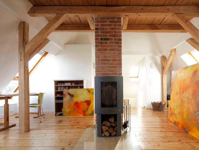 Dachausbau in Stuttgart 2008 - Landhausstil - Wohnbereich - München