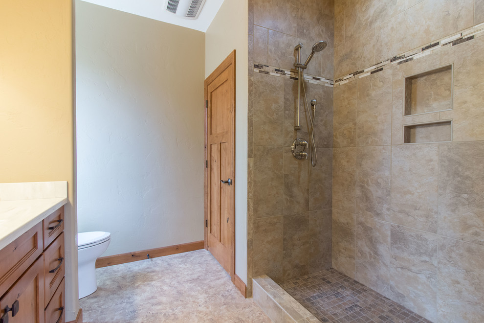 Example of a mountain style bathroom design in Milwaukee