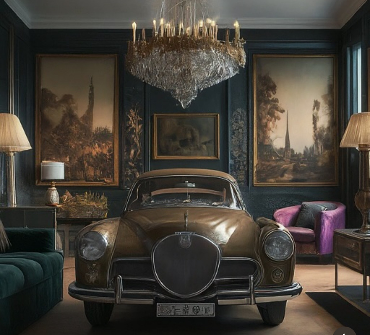 The "Automotive Art Gallery" – An AI-Rendered Car Condo Masterpiece