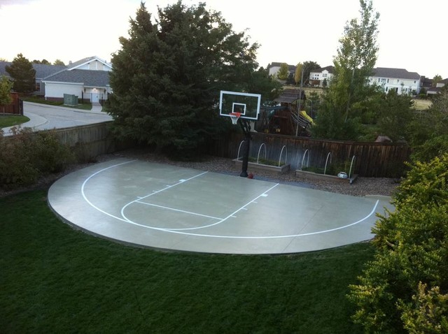 Amos S's Pro Dunk Platinum Basketball System on a 46x23 in ...