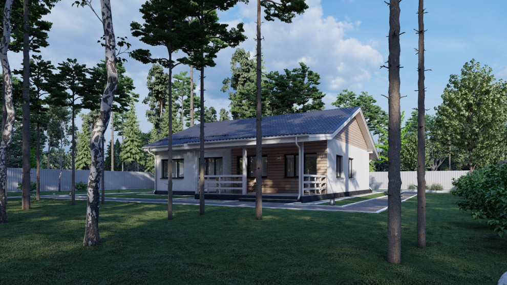 Эскизный проект частного дома (1 этаж)