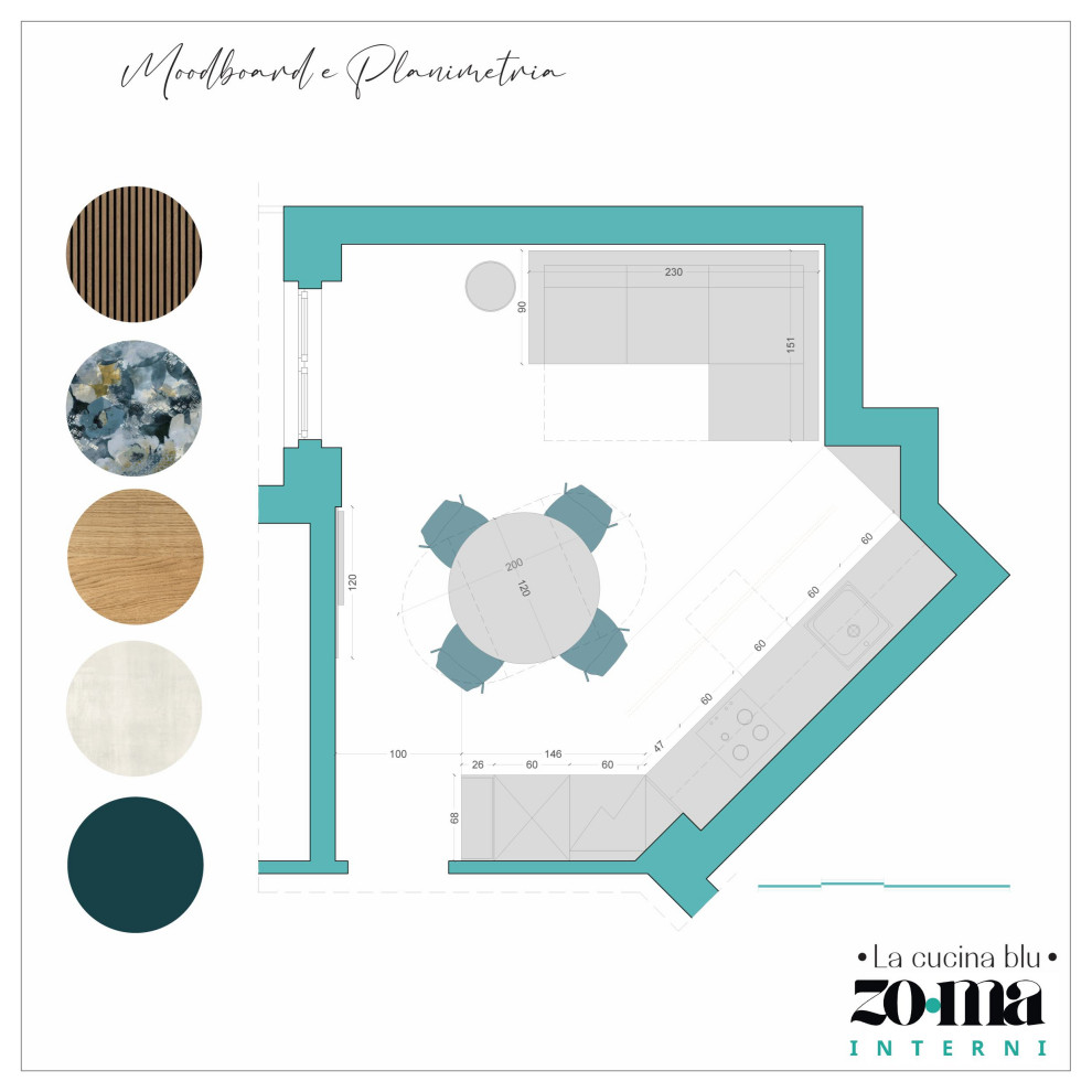 La cucina blu - 20mq