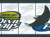 6 3/4 in x 15 ft Prepasted Wallpaper Borders - Tampa Bay Devil Rays Wall  Paper Border 588451